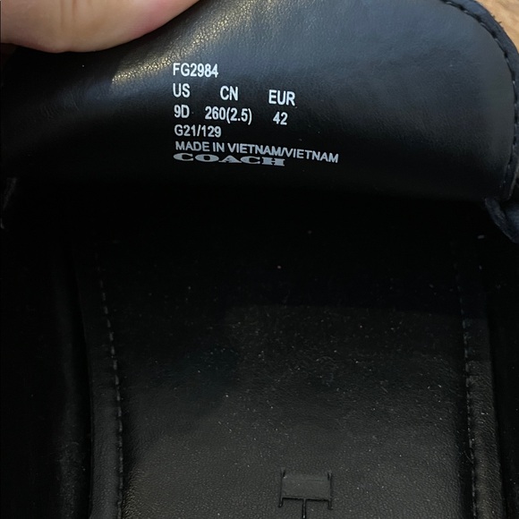 Coach Men's Mott Driver Loafer Black 9D EUC - Picture 6 of 12